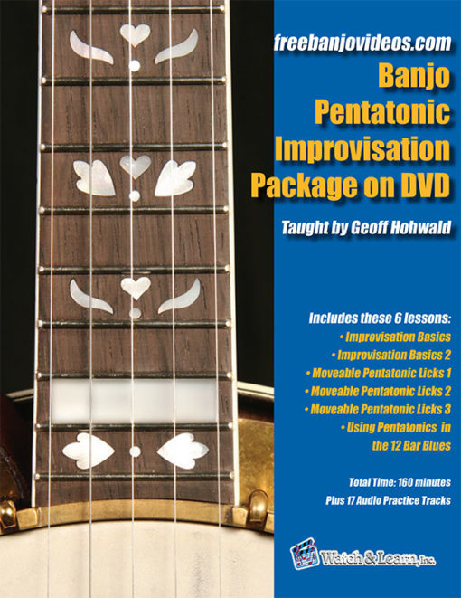 Pentatonic Improvisation Package Banjo Book by Geoff Hohwald
