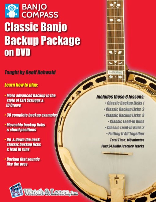 Classic Banjo Backup Book with DVD by Geoff Hohwald