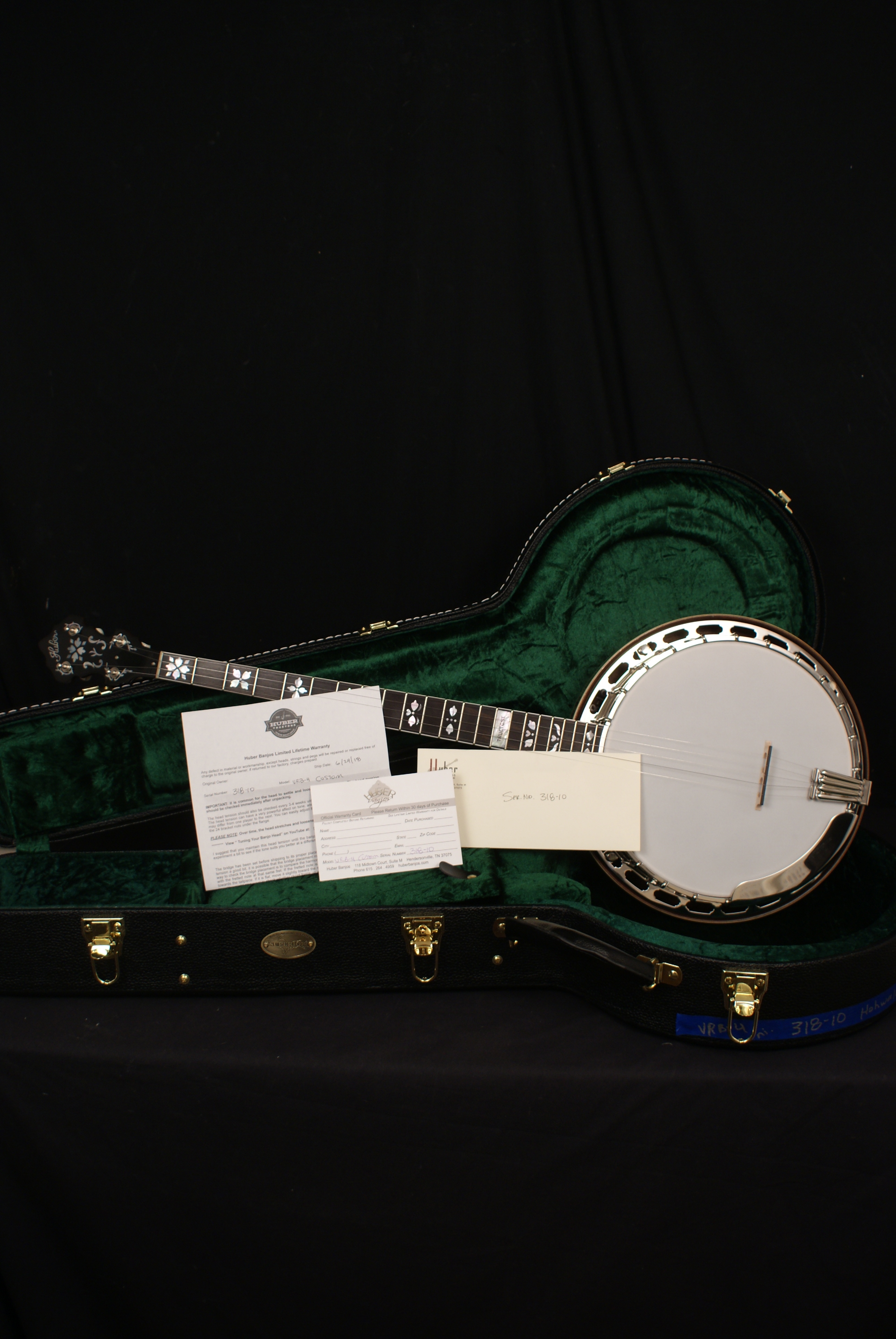 Huber VRB-4 5 string banjo Gibson RB4 style Banjo