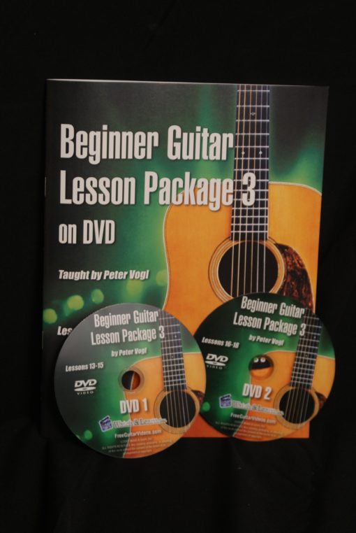 Beginner Guitar Lesson Package 3 on DVD