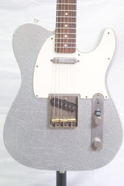 Nash T63 Electric Guitar Silver Sparkle with hardshell case
