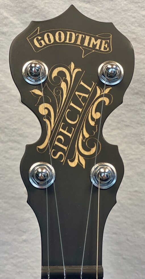 Left-handed Deering Goodtime Blackgrass Special 5-string banjo with free hardshell case - Image 17