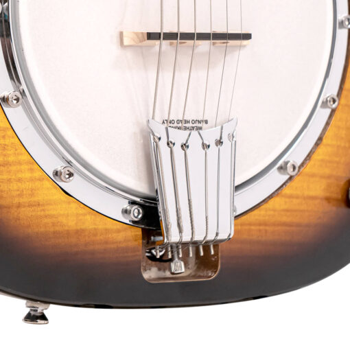 Left-handed Gold Tone Mastertone™ OB-3: Orange Blossom "Twanger" Pre-War Style Resonator Banjo with Case - Image 3