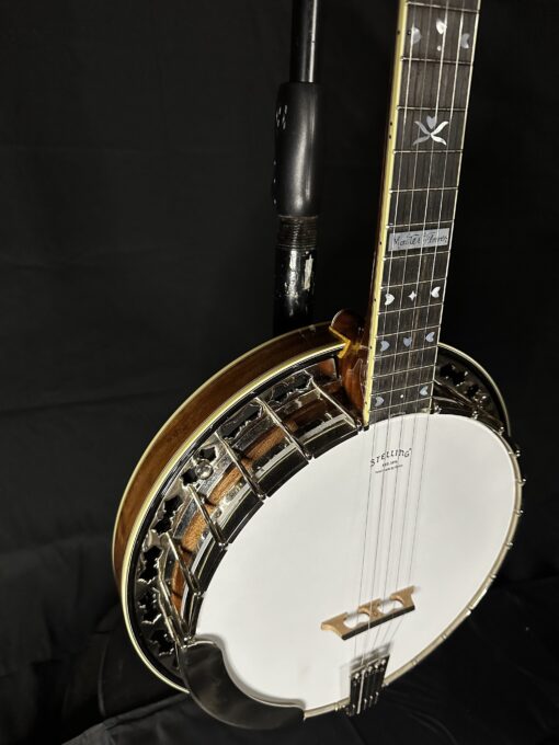 2021 Stelling Master Flower Five-String Resonator Banjo with original hardshell case - Near Mint - Image 4