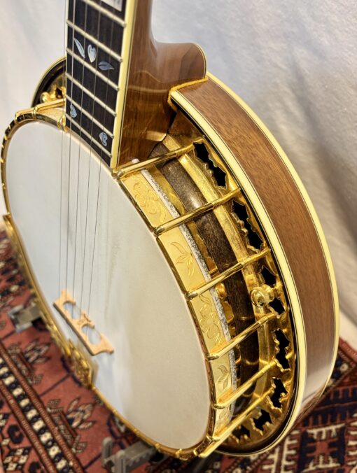 1987 Gold-plated Stelling Virginian Banjo with hardshell case - Image 12