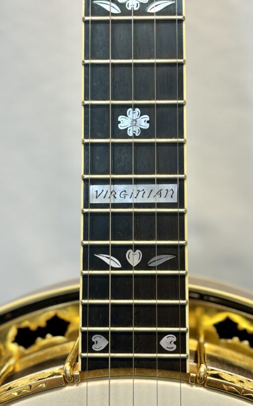 1987 Gold-plated Stelling Virginian Banjo with hardshell case - Image 23