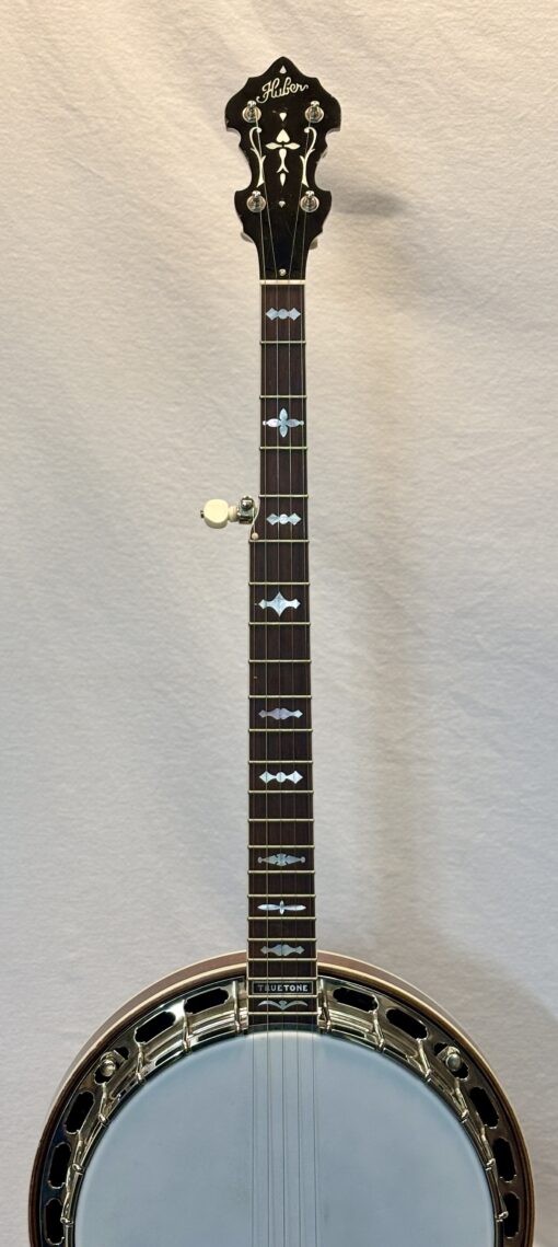 2016 Huber VRB-3 Five-String Resonator Banjo with Brown Superior hardshell case - Image 4