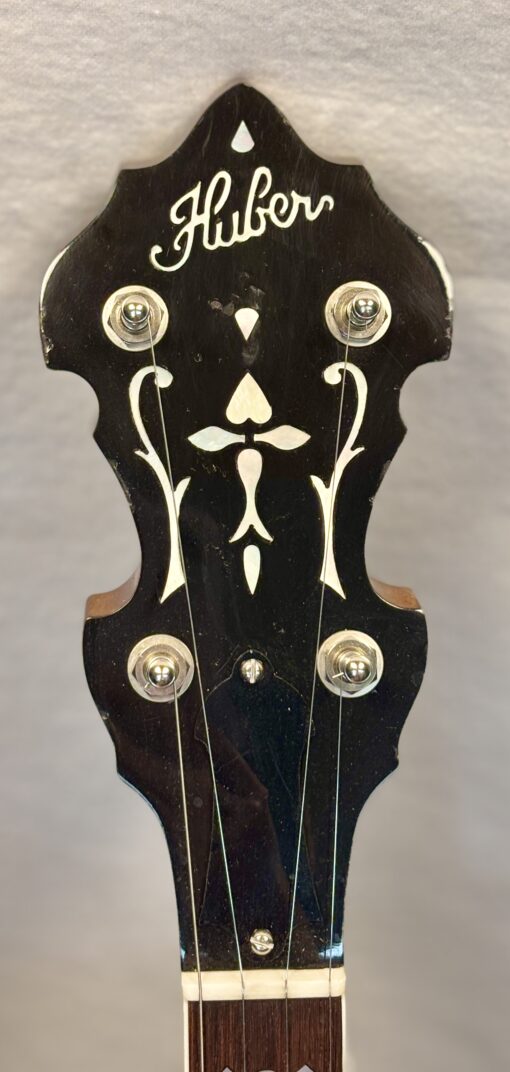 2016 Huber VRB-3 Five-String Resonator Banjo with Brown Superior hardshell case - Image 5