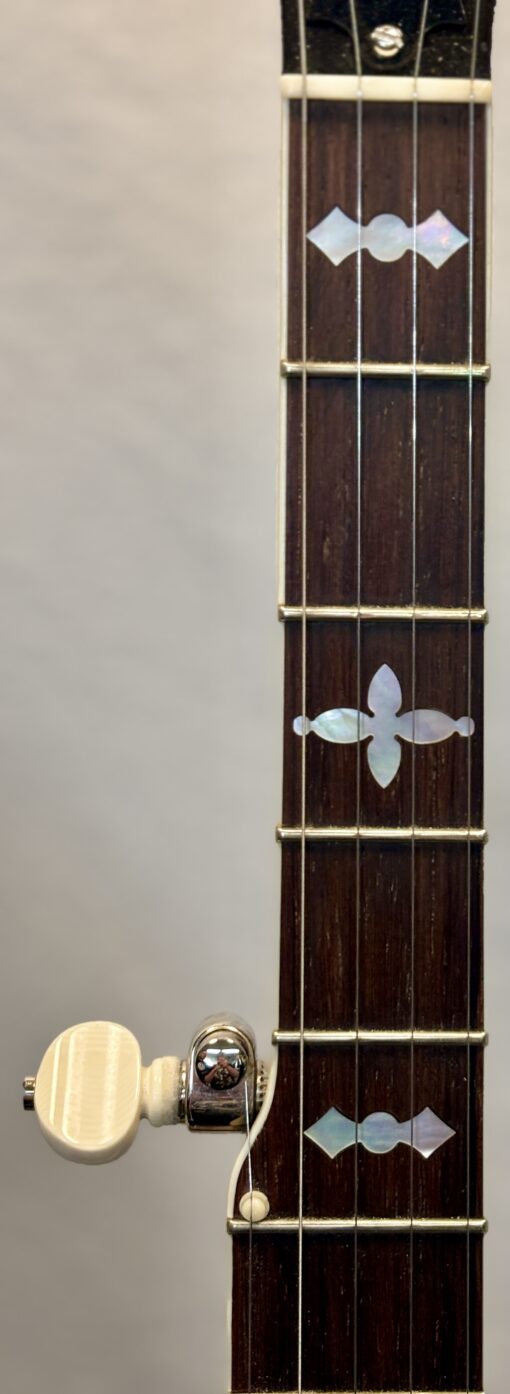 2016 Huber VRB-3 Five-String Resonator Banjo with Brown Superior hardshell case - Image 6