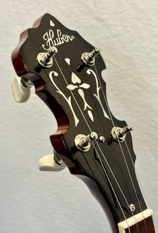 2016 Huber VRB-3 Five-String Resonator Banjo with Brown Superior hardshell case - Image 17