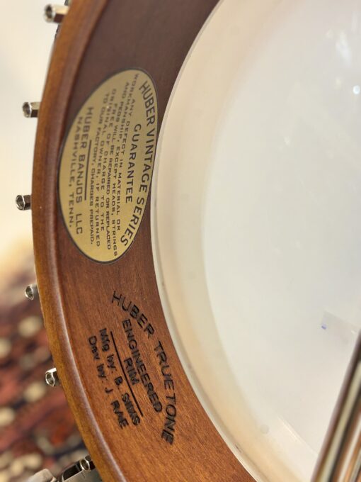 2016 Huber VRB-3 Five-String Resonator Banjo with Brown Superior hardshell case - Image 21