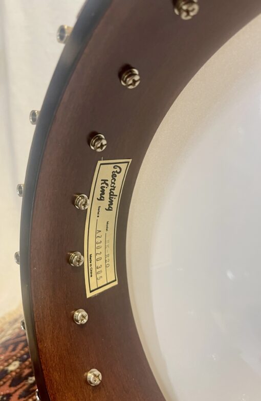Blem Recording King RKR-20 Songster Resonator Banjo with free hardshell case - Image 4