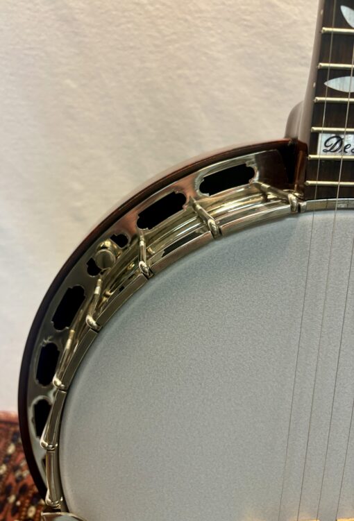 Mahogany Sullivan Deluxe Banjo with hardshell case - Image 7