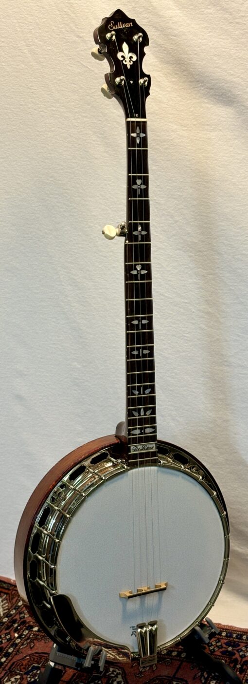 Mahogany Sullivan Deluxe Banjo with hardshell case - Image 11