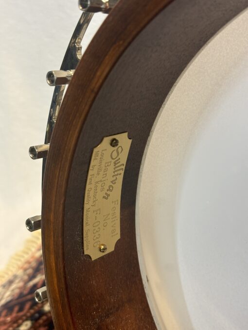 Mahogany Sullivan Deluxe Banjo with hardshell case - Image 18
