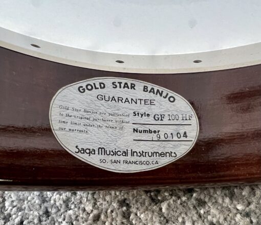 Vintage Japanese 1979 Gold Star GF-100 HF (Hearts and Flowers) with original hardshell case - Image 21