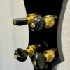 Back view of Gold Tone OB-2 JM premium Gotoh tuning pegs with gold and ebony buttons