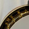 Close-up of Gold Tone OB-2 JM rolled brass tone ring showing premium hardware and craftsmanship