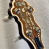 Recording King RKR-80 peghead back view showing ornate floral mother-of-pearl inlay and Gotoh planetary tuning pegs
