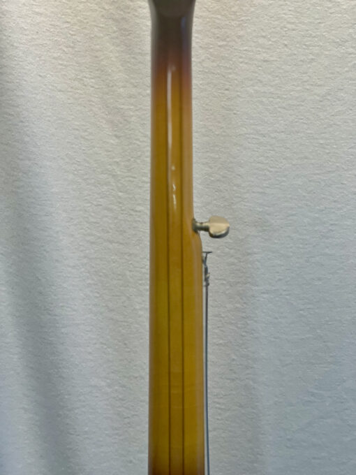 Gibson RB-250 banjo neck showing amber to brown sunburst finish gradient