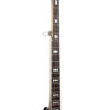 Gold Tone OB-2+ ebony fingerboard with signature bowtie pearl inlays full neck view