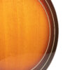 Gold Tone OB-2+ mahogany resonator golden sunburst finish with cream binding closeup