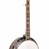 Gold Tone OB-250+TP Mastertone banjo full front view with JLS #12 tone ring, hearts and flowers inlays, and sunburst resonator