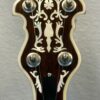 Recording King peghead front with Style 6 floral inlay