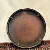 Inside of dished flamed maple resonator back on 2005 Gibson RB-18 Top Tension banjo