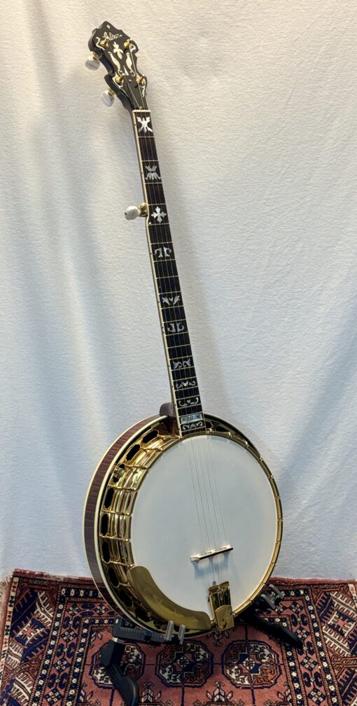 Angled full view of 2007 Gibson Granada Flying Eagle banjo