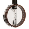 Gold Tone CC-100+/L left-handed openback banjo rear view with factory-installed SMP+ pickup system