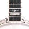 Gold Tone CEB-4 Marcy Marxer signature plate inlay on ebony fingerboard close-up