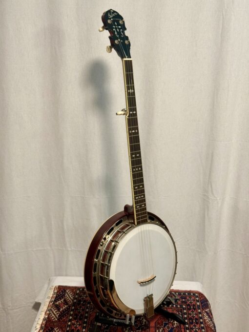 1926 Gibson TB-3 ball-bearing banjo full angle view showing maple resonator
