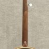 Back view of 1930 Gibson TB-4 showing walnut resonator with decorative multi-ring binding and walnut neck.