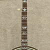 1932 Gibson TB-1 conversion banjo full front view showing Frank Neat neck with flying eagle inlays, double-cut peghead, and one-piece flange