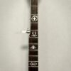Gibson RB-3 banjo neck showing wreath pattern pearl inlays on rosewood fretboard, Gibson logo headstock with ornate pearl inlay, and Mastertone block at 22nd fret