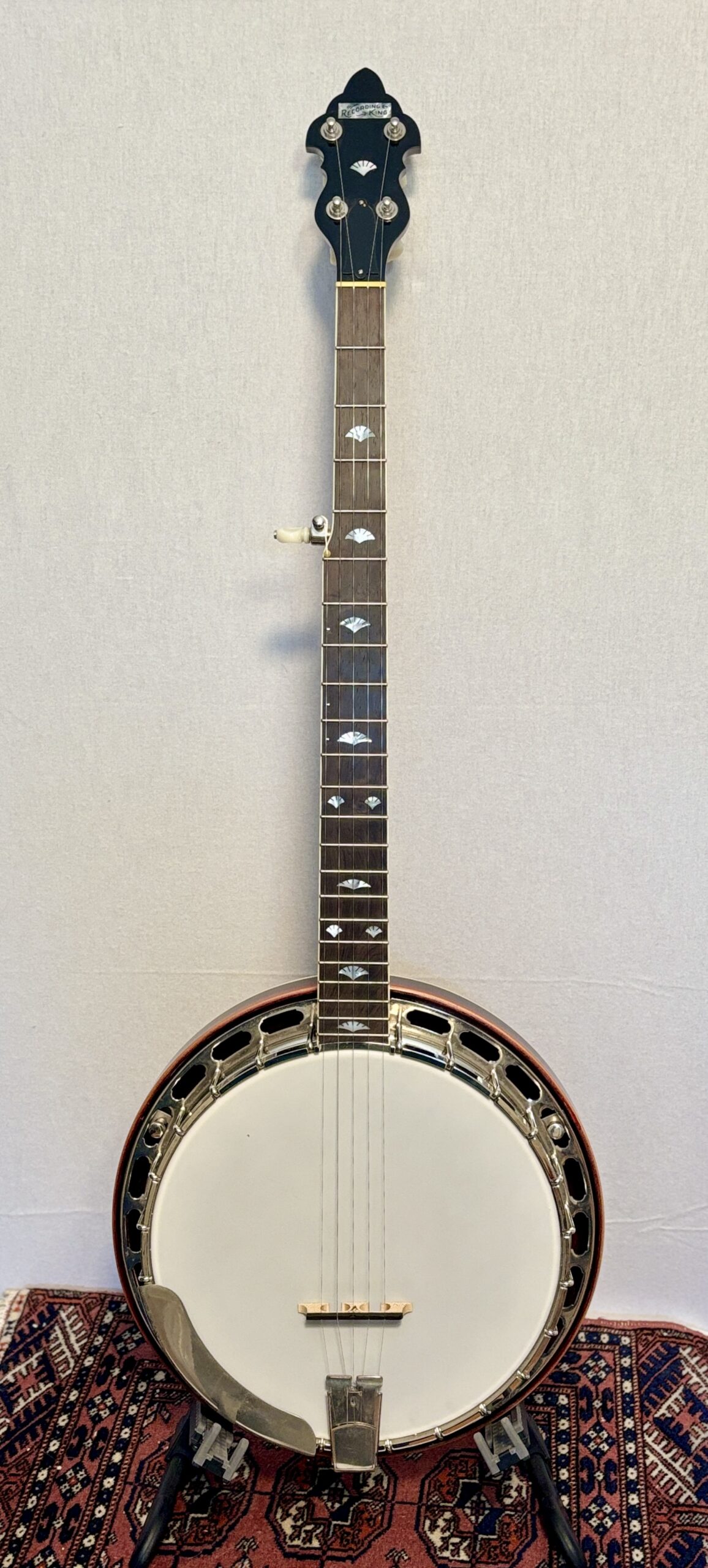 Late 1930s Recording King tenor conversion banjo with Huber HR-30 tone ring