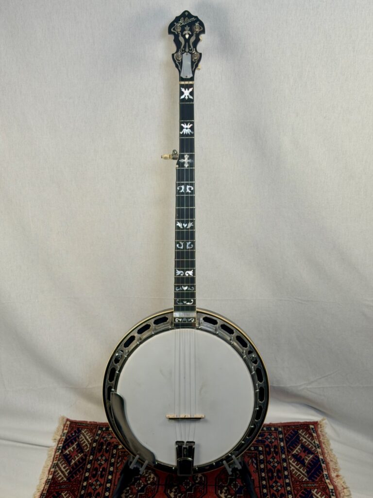 1936 Gibson TB-1 conversion full front view showing Flying Eagle inlays and original one-piece flange