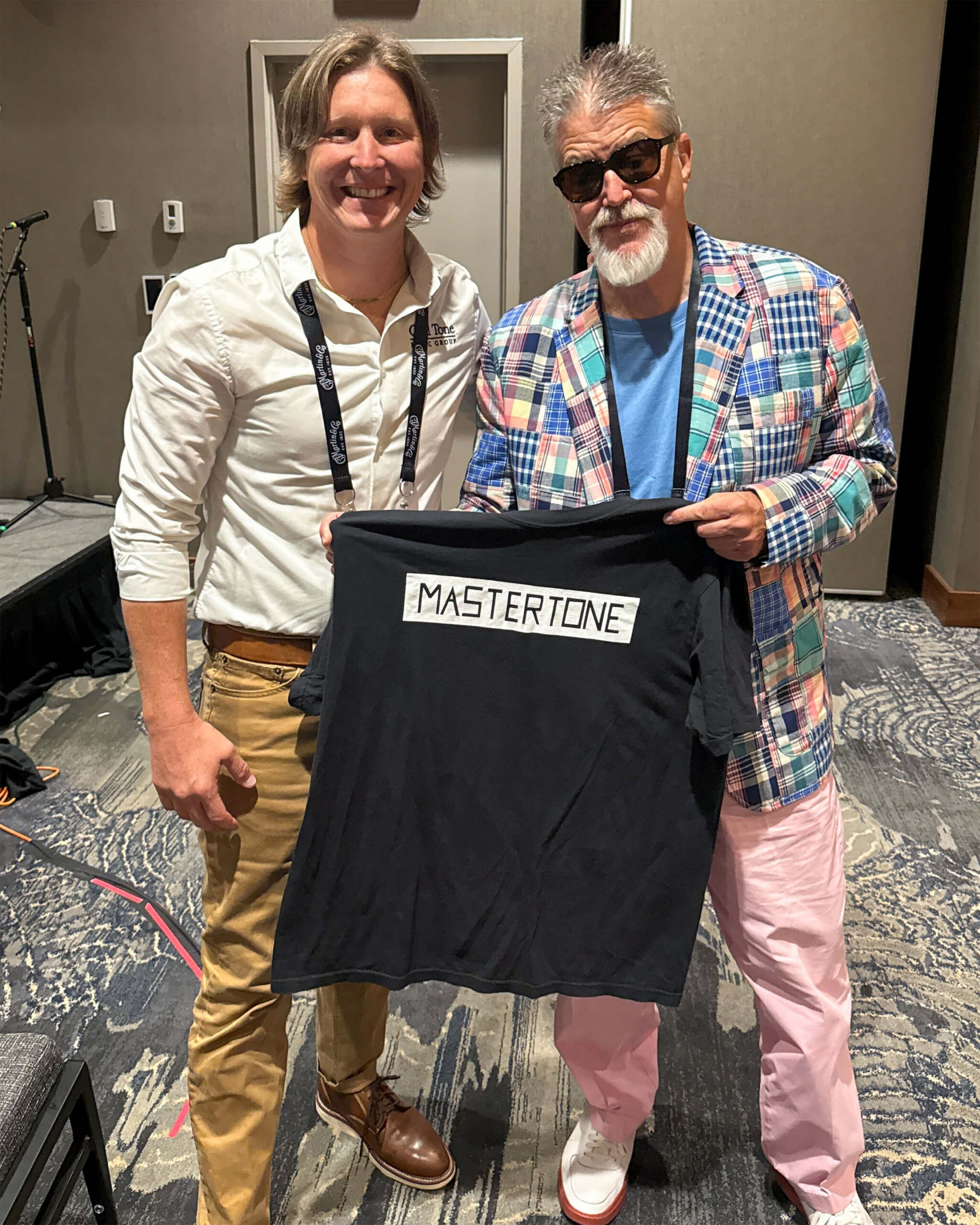 Greg Rich wearing Gold Tone Mastertone shirt