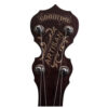 Deering Artisan Goodtime openback banjo peghead with Goodtime Artisan engraving and planetary tuners