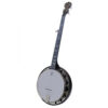 Deering Artisan Goodtime Special 5-string resonator banjo front view dark red mahogany stain with tone ring