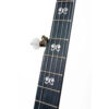 Deering Goodtime Blackgrass banjo midnight maple fingerboard with vintage artisan inlays and 5th string spike