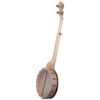 Deering Goodtime openback banjo back angled left view showing open pot and coordinator rod