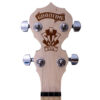 Deering Goodtime Two banjo peghead front with Goodtime logo and Made in the USA