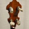1932 Gibson TB-3 Mastertone banjo - peghead back showing modern upgraded tuners with pearloid buttons