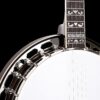 Gold Tone BG-175F Mastertone bluegrass banjo neck joint detail showing Mastertone block and Flying Eagle inlays