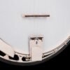 Gold Tone OB-100 Orange Blossom Mastertone banjo tailpiece closeup showing Presto tailpiece and maple bridge