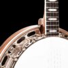 Gold Tone OB-12 Top Tension banjo neck joint detail showing walnut construction and Art Deco inlays