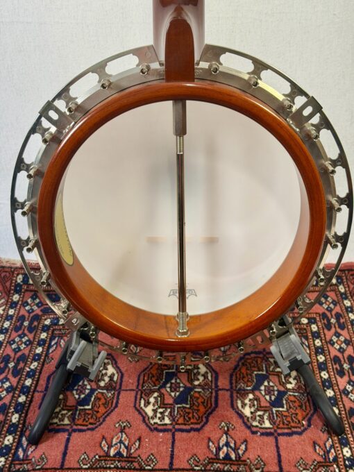 2003 Gibson RB-250 Mastertone open pot showing hard rock maple rim and Kulesh 20-hole tone ring