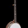 OME Ikon resonator banjo full front view with art deco mother of pearl inlays JLS tone ring and curly maple